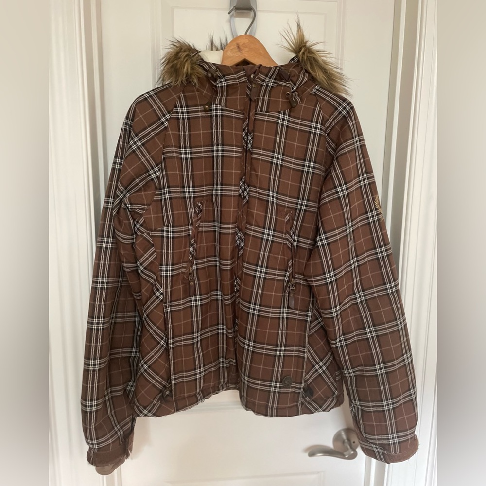 Betty Rides Plaid Snow Jacket